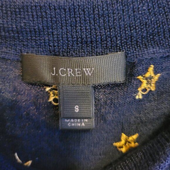 J.Crew Starry Merino Wool Navy Knit Cardigan Taylor Swift Midnights knit size S - Picture 5 of 10